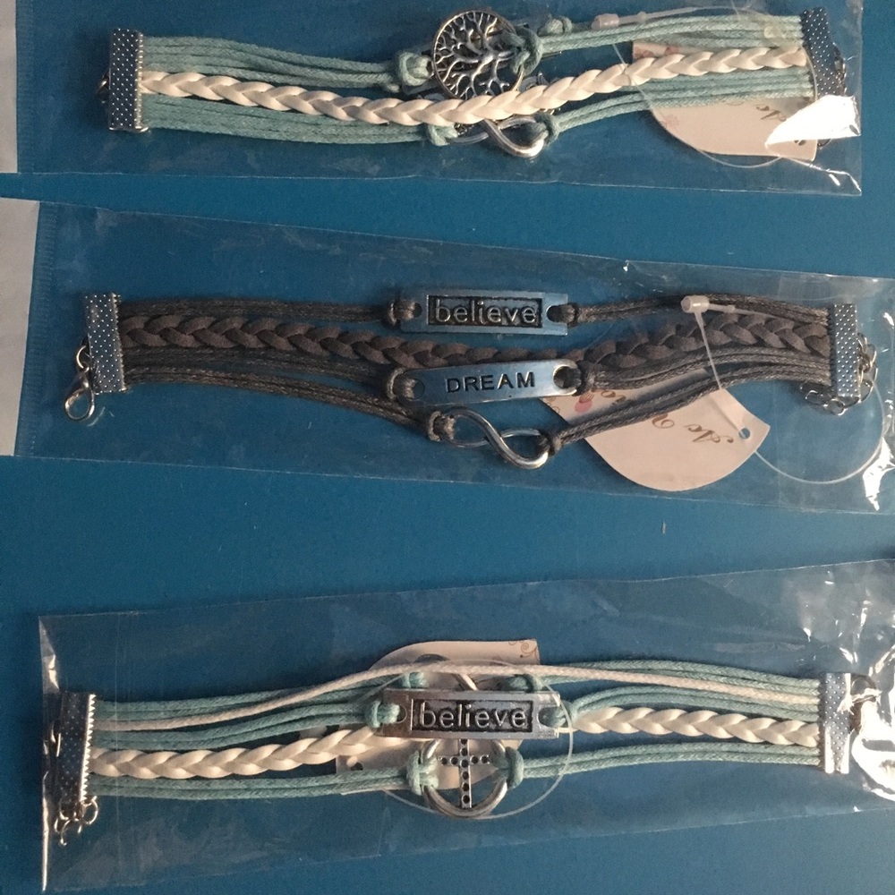 Set of four bracelets